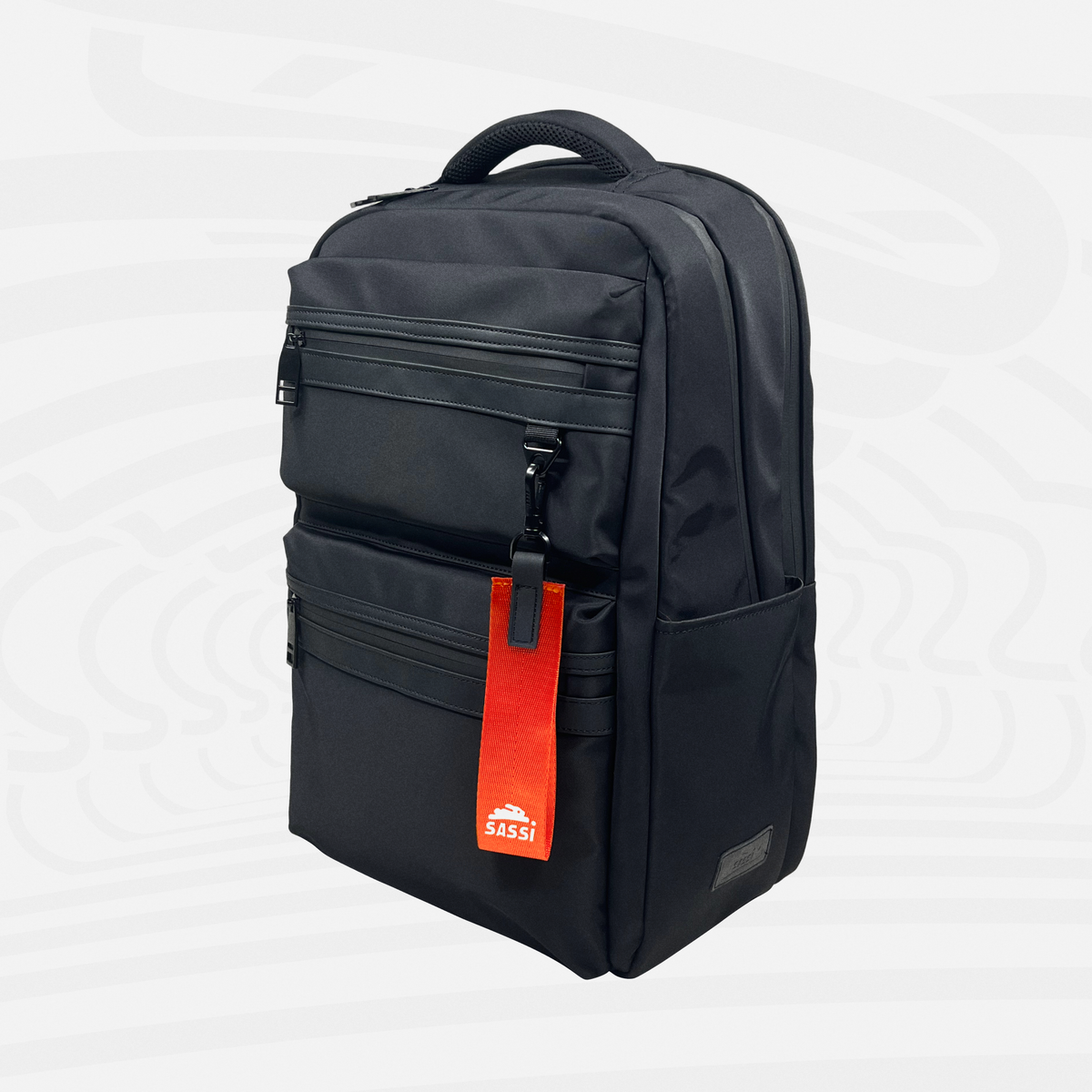 Aries Slim Laptop Backpack, Water-Repellent Nylon Minimalist Commuter Bag