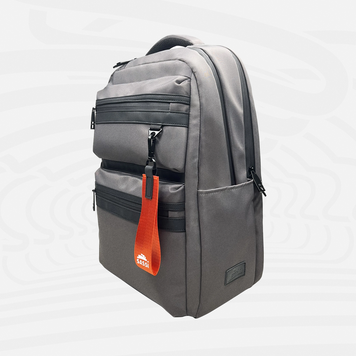 Aries Slim Laptop Backpack, Water-Repellent Nylon Minimalist Commuter Bag