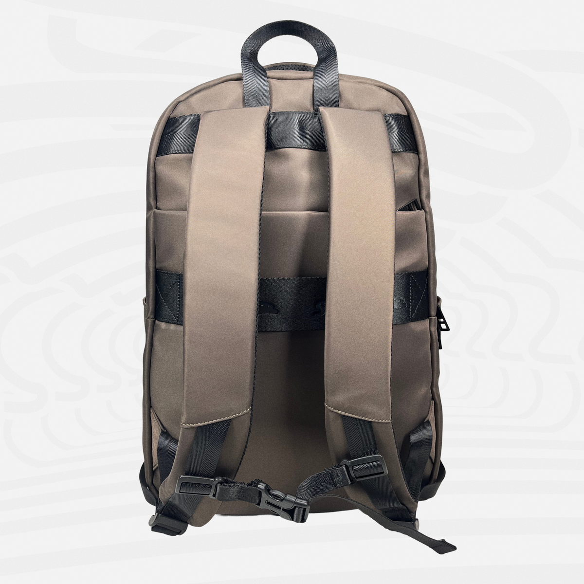 Aries Slim Laptop Backpack, Water-Repellent Nylon Minimalist Commuter Bag