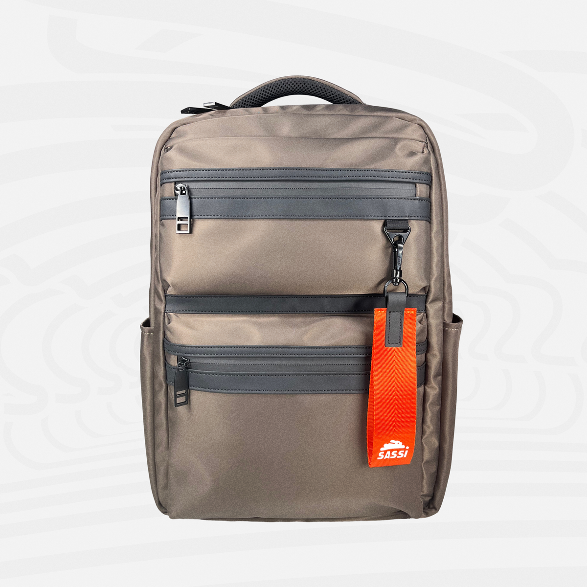 Aries Slim Laptop Backpack, Water-Repellent Nylon Minimalist Commuter Bag