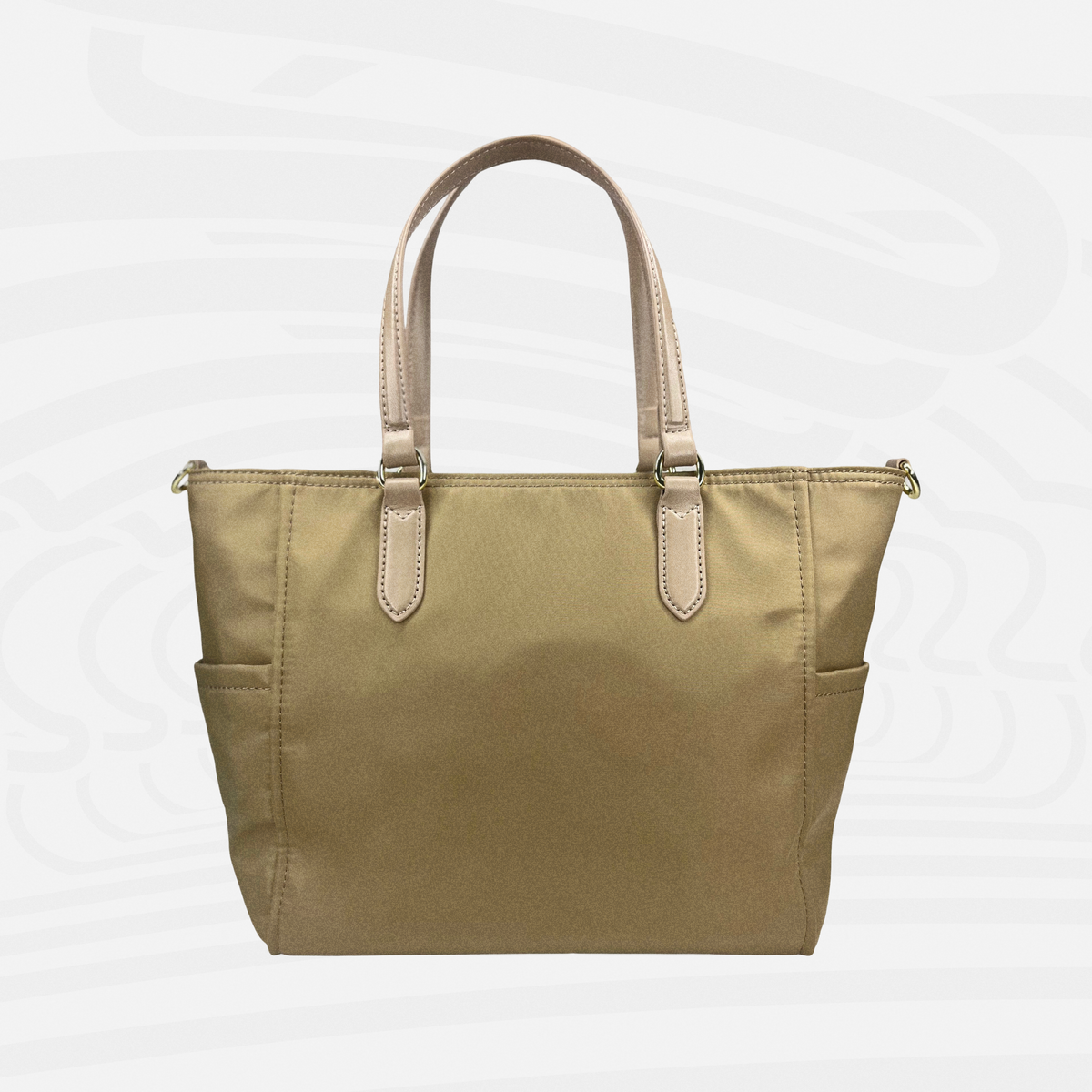 SASSi Athena Nylon Tote Bag, Water-Repellent Work Bag with Detachable Crossbody Strap