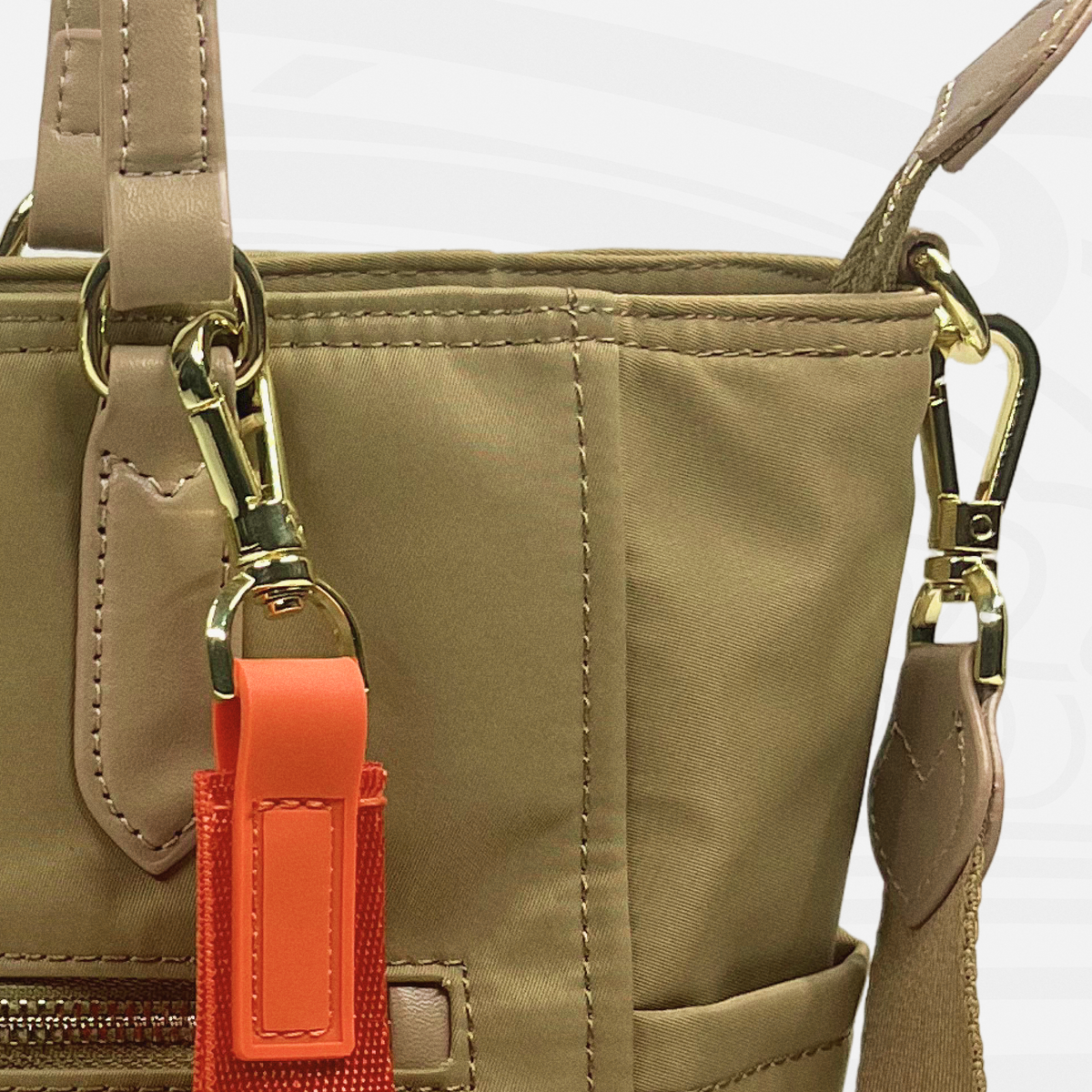 SASSi Athena Nylon Tote Bag, Water-Repellent Work Bag with Detachable Crossbody Strap