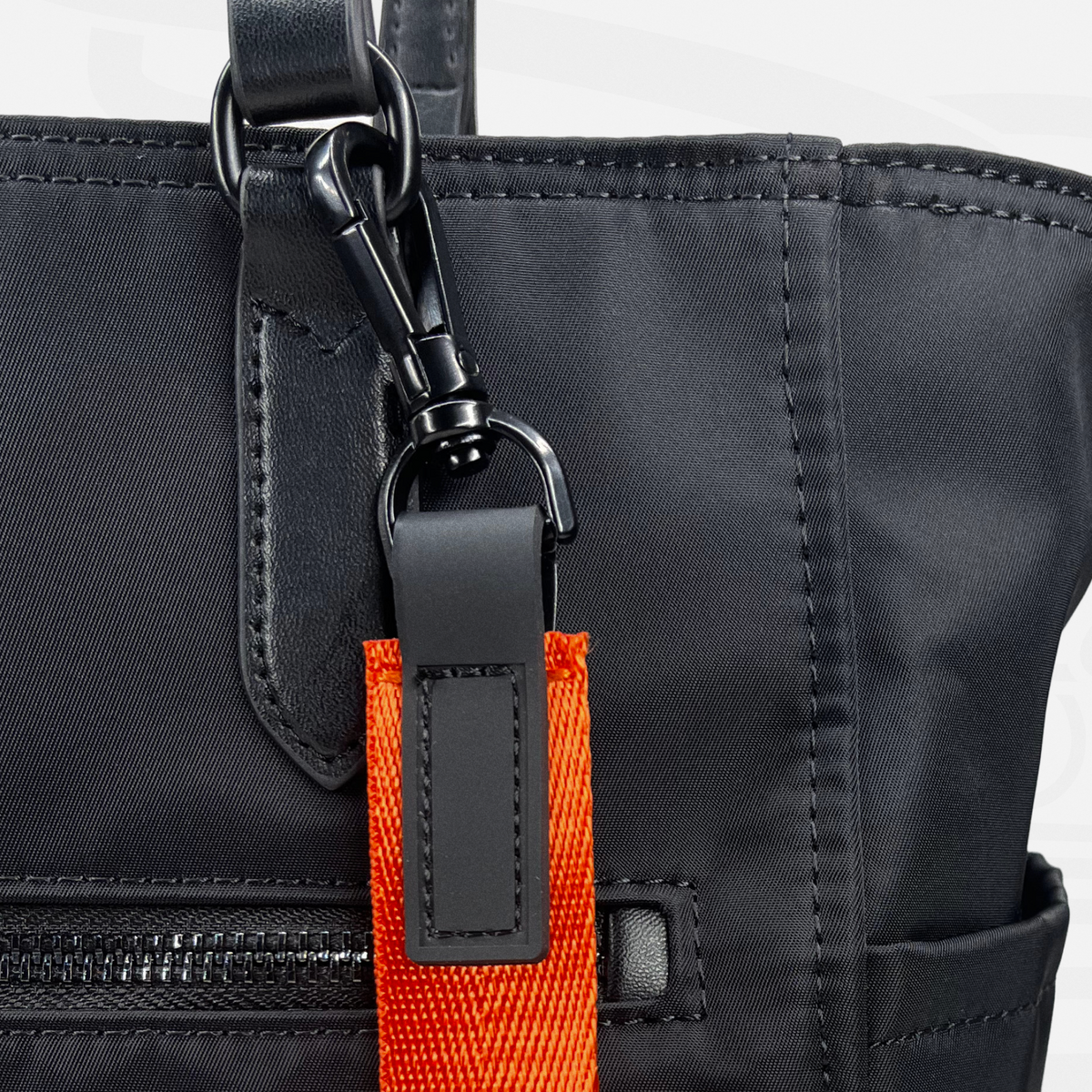 SASSi Athena Nylon Tote Bag, Water-Repellent Work Bag with Detachable Crossbody Strap