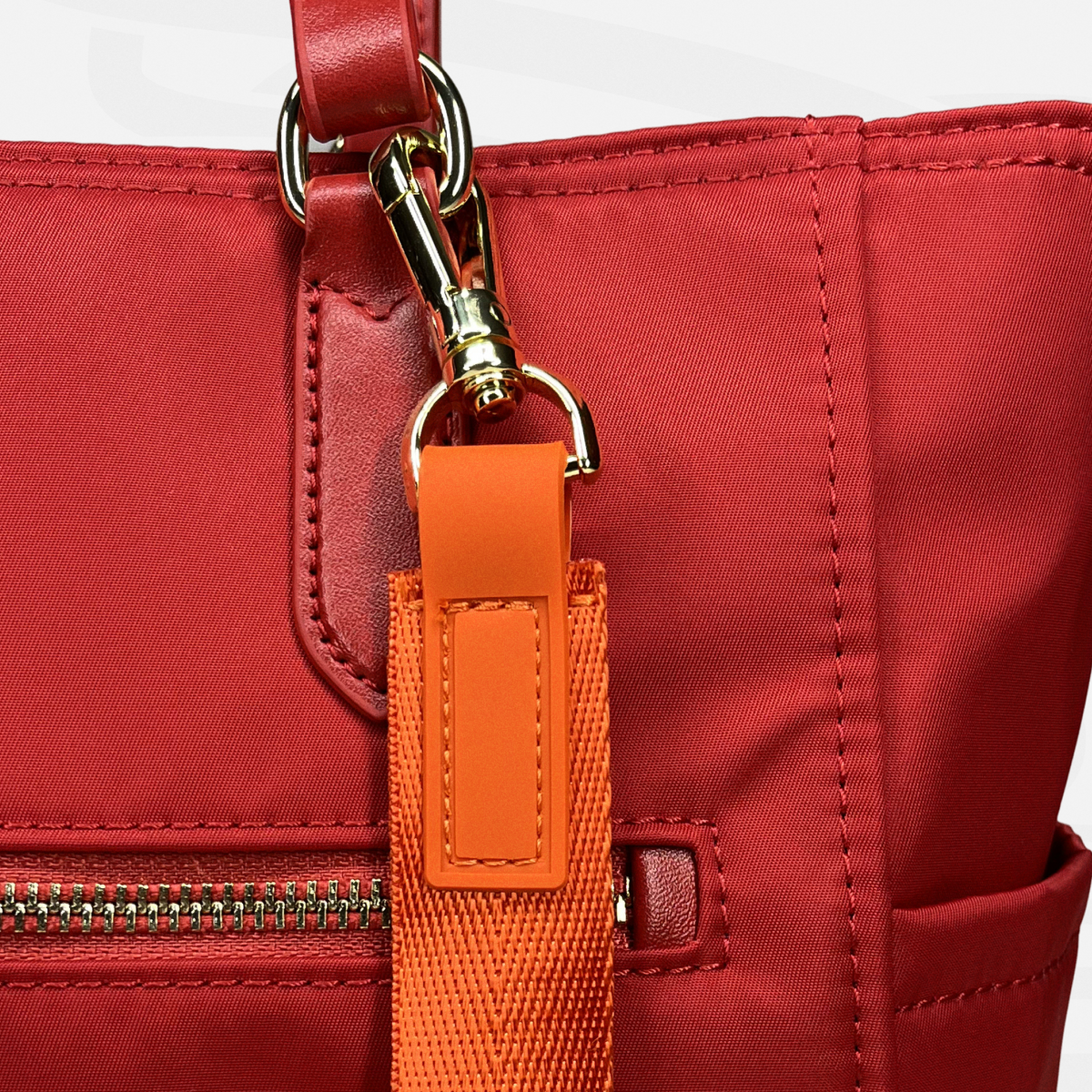 SASSi Athena Nylon Tote Bag, Water-Repellent Work Bag with Detachable Crossbody Strap